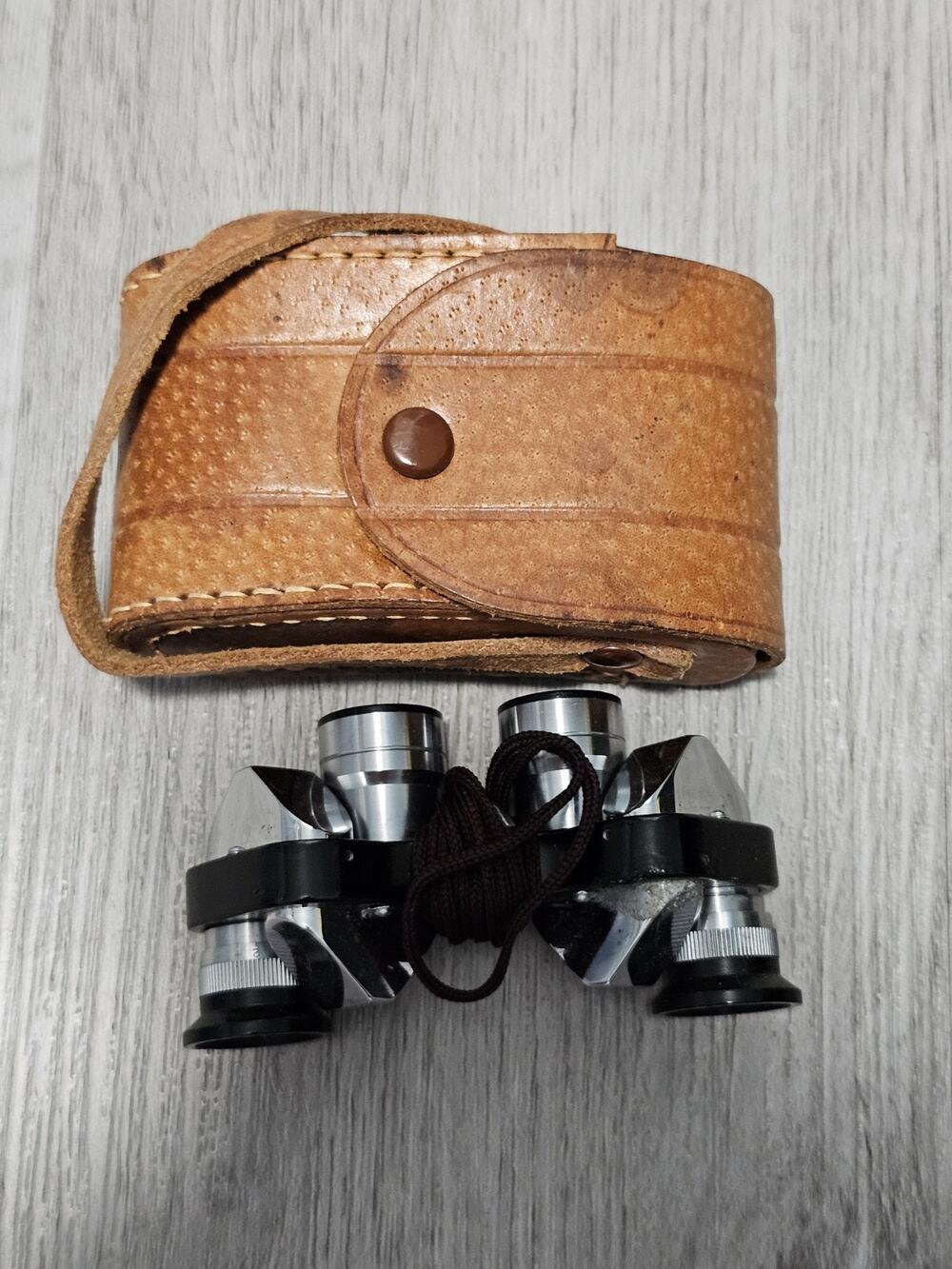 Vintage Hilton Power-Guide Triple Tested 6x Miniature Binoculars Made In Japan